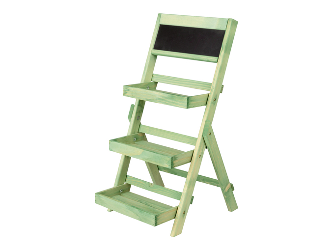 Scaffale in legno per fiori e piante Livarno Home da Lidl: in offerta al prezzo di 19 euro